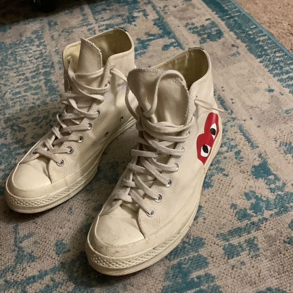 CDG’s size 10 , but they run small. (size 9). First Come , First Serve.